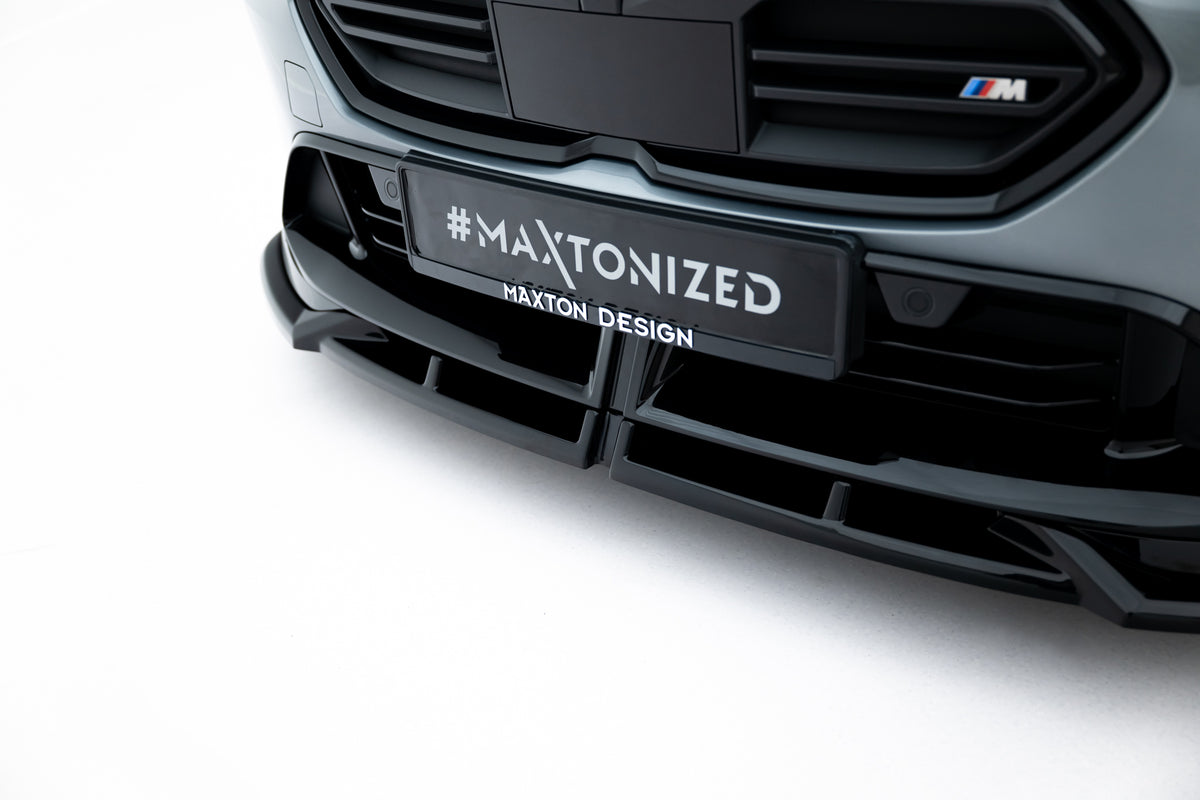 Sidevisning av frontsplitter til BMW M135i M Performance F70