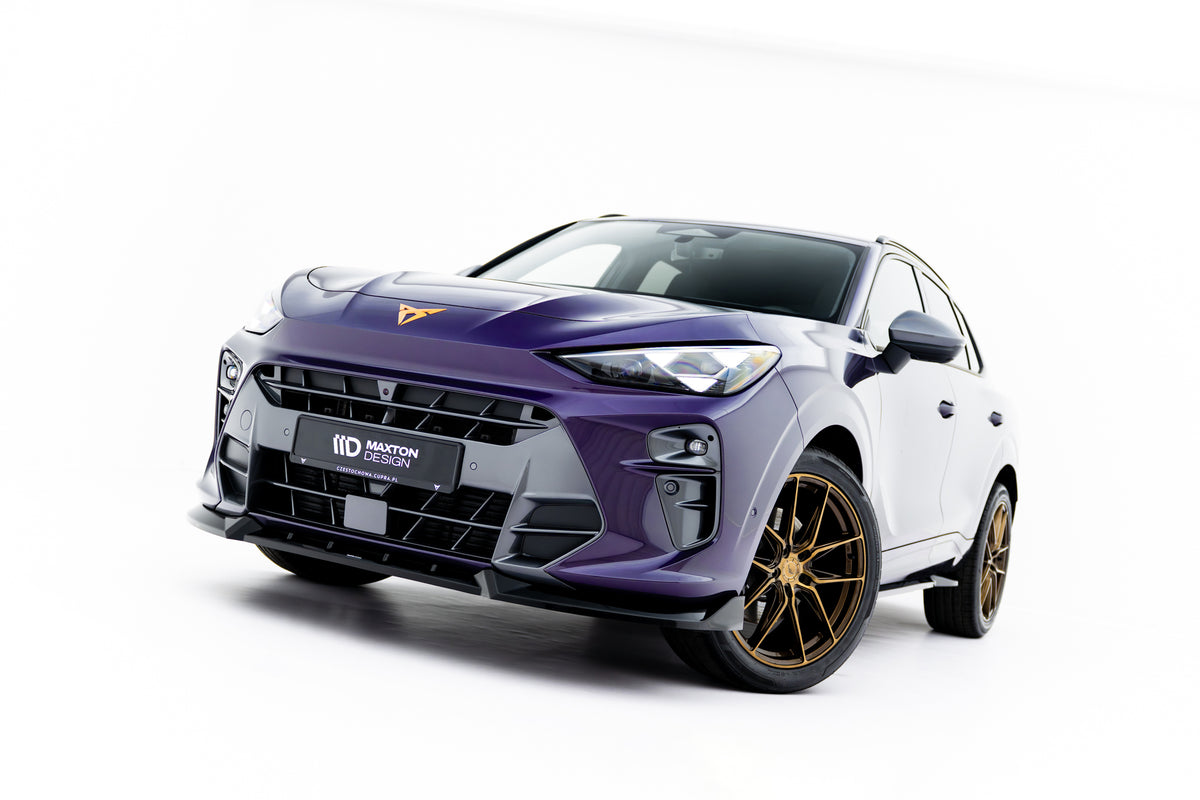 Gloss Black-overflate på frontsplitter til Cupra Terramar Mk1