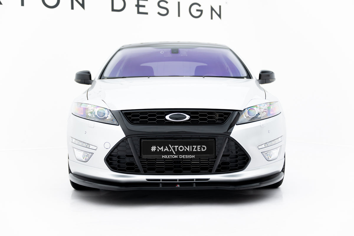 Frontsplitter i ABS-plast montert på Ford Mondeo ST-Line Mk4 Facelift