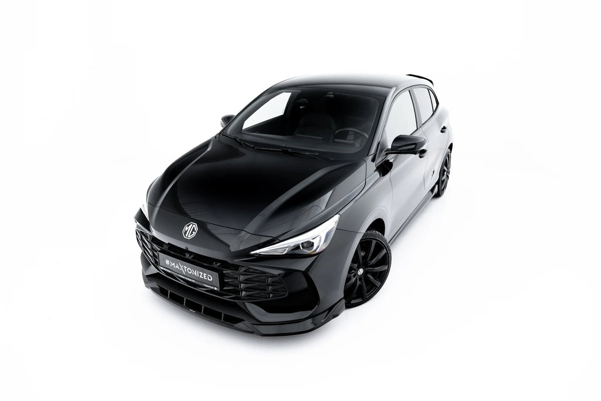 Maxton Design frontsplitter til MG 3 Mk1 montert på frontstøtfanger