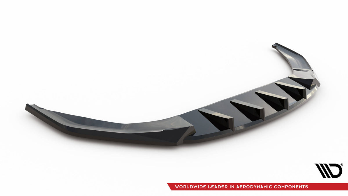 Frontsplitter Volkswagen Jetta GLI Mk7 montert på bilfronten