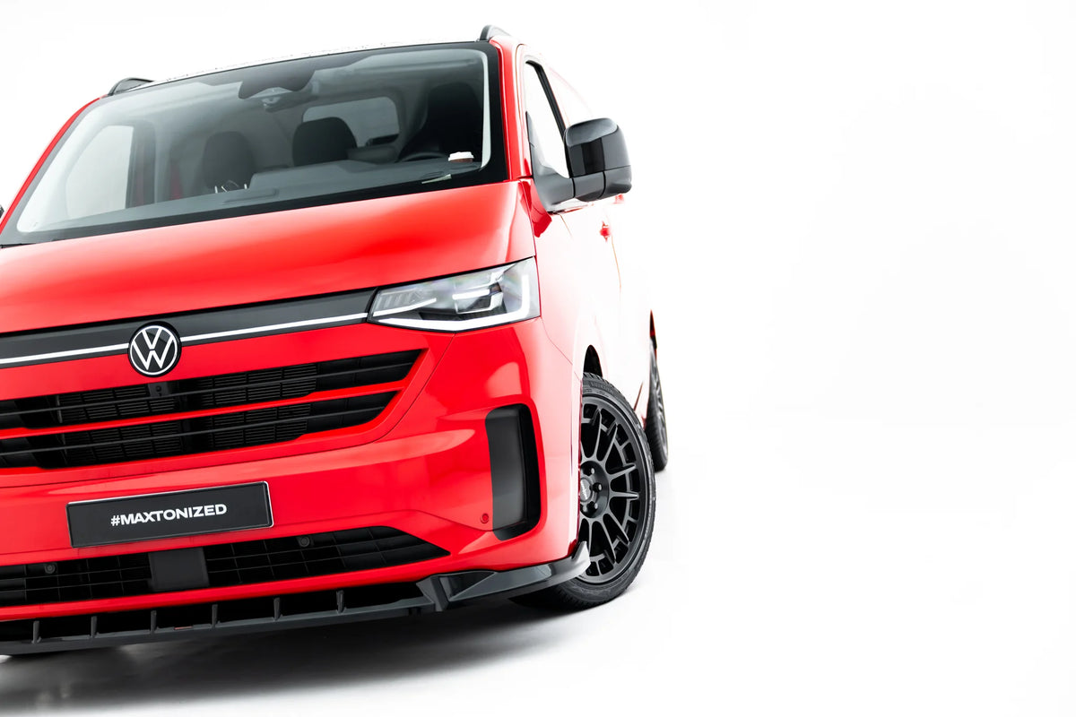 Nærbilde av frontsplitter V.1 til Volkswagen Transporter T7