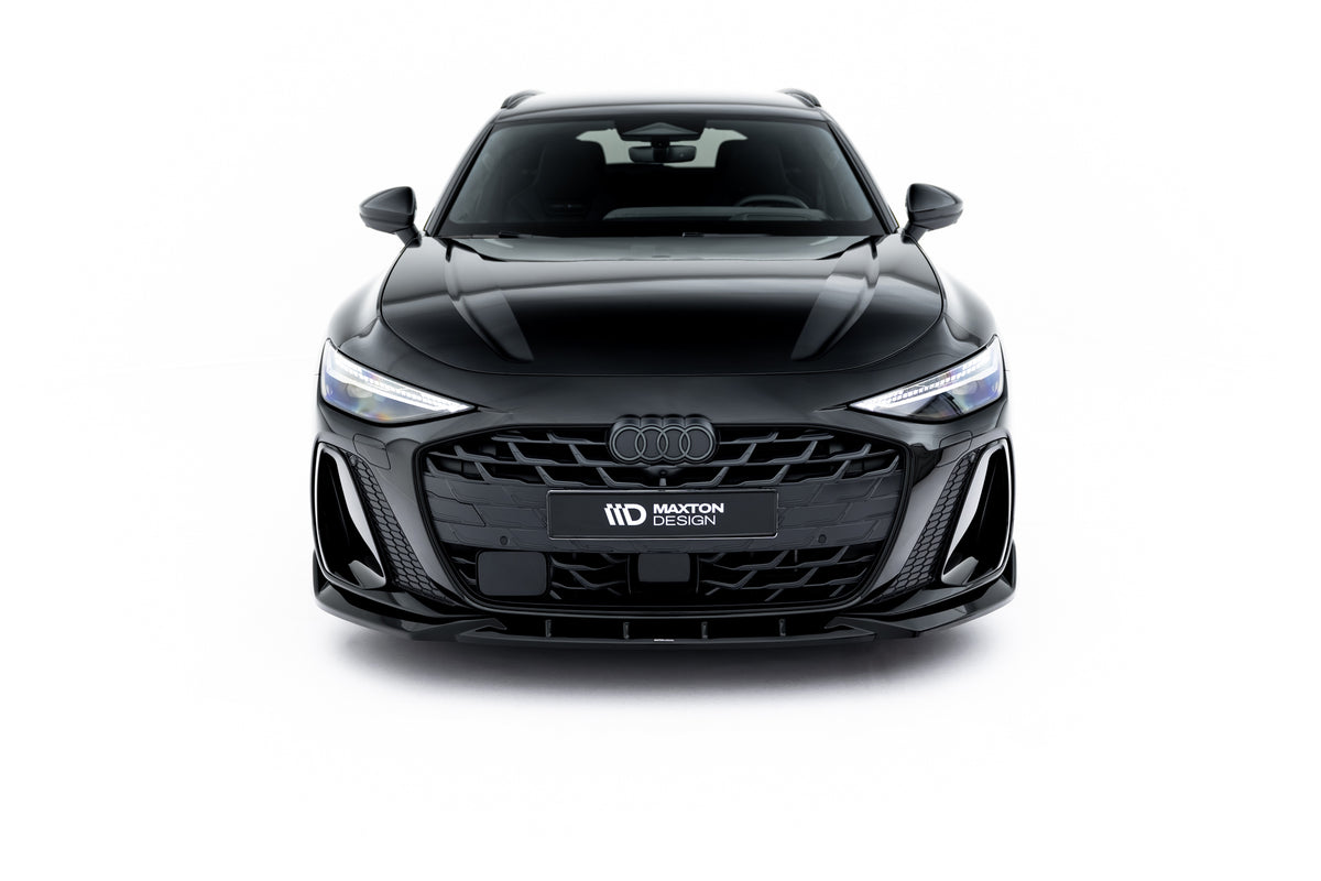 Frontsplitter V.2 til Audi A6 S-Line C9 med rød stripe montert