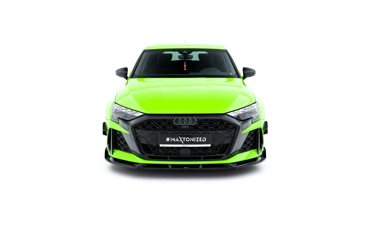 Frontsplitter Audi RS3 Sportback 8Y Facelift sett forfra