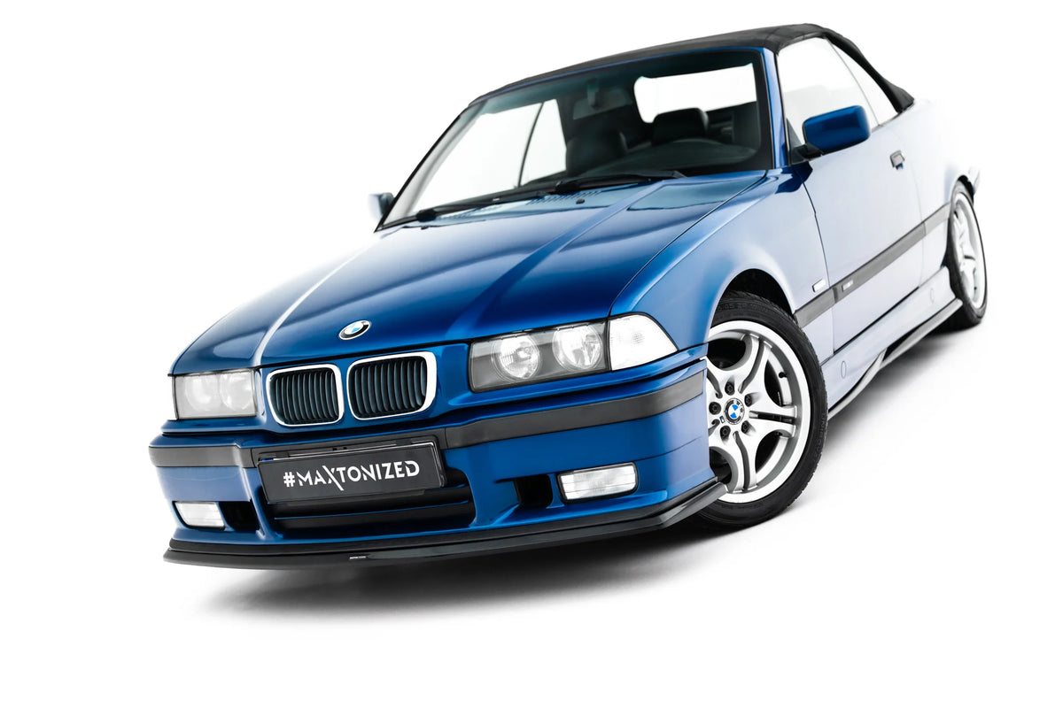 Frontsplitter V.3 i blank sort ABS til BMW M3 E36 Coupe