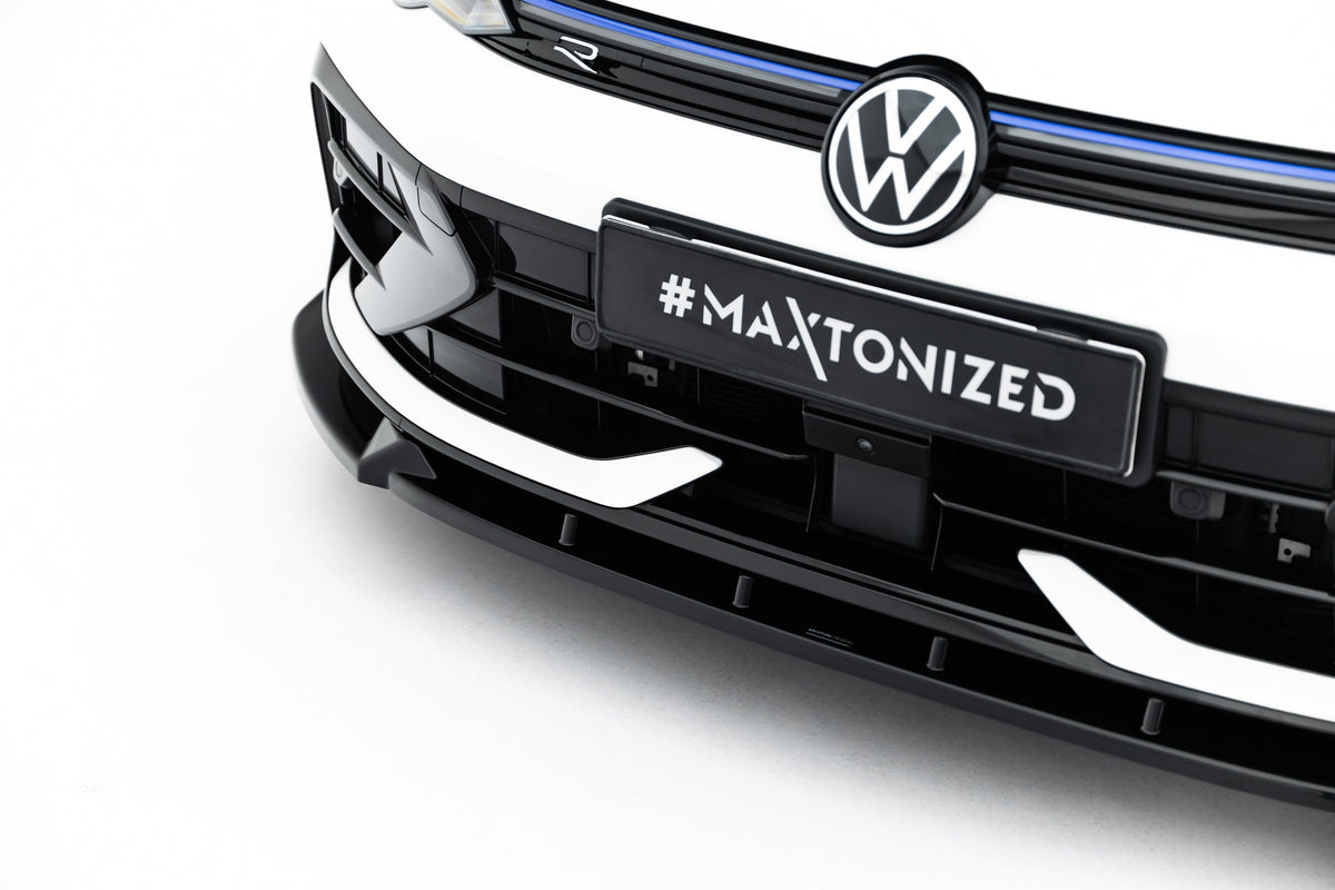 Frontsplitter med rød stripe til Golf R Variant Mk8 Facelift