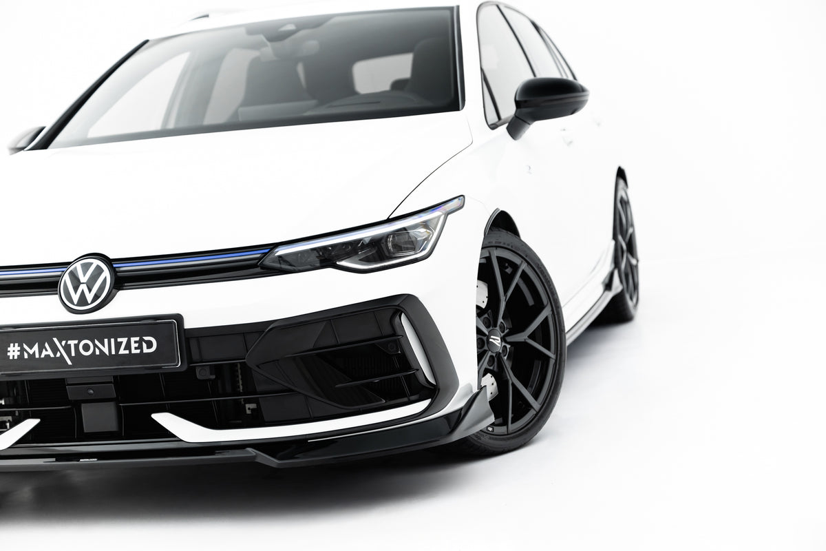 Detaljbilde av frontsplitter V.4 til Golf R Variant Mk8 Facelift