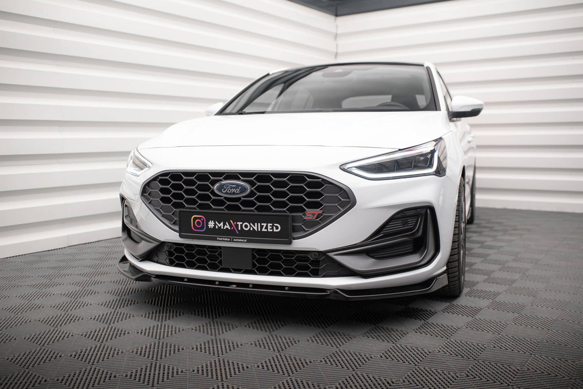 Frontsplitter V.7 i Gloss Black til Ford Focus ST Mk4 Facelift