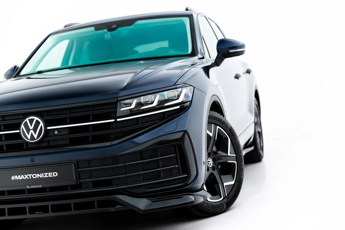 Sidevisning av frontsplitter til Volkswagen Touareg Elegance Mk3 Facelift