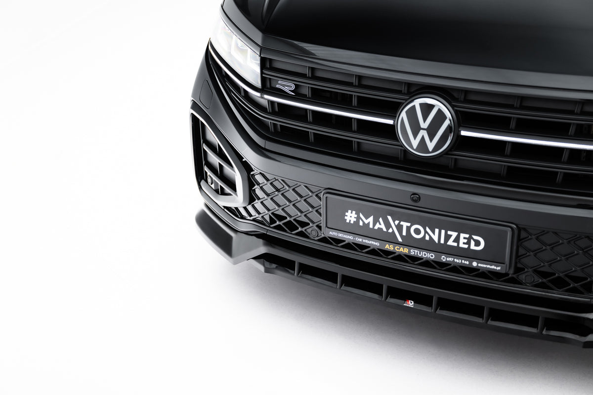 Frontsplitter til Volkswagen Touareg R-Line Mk3 med valgfri rød eller hvit stripe