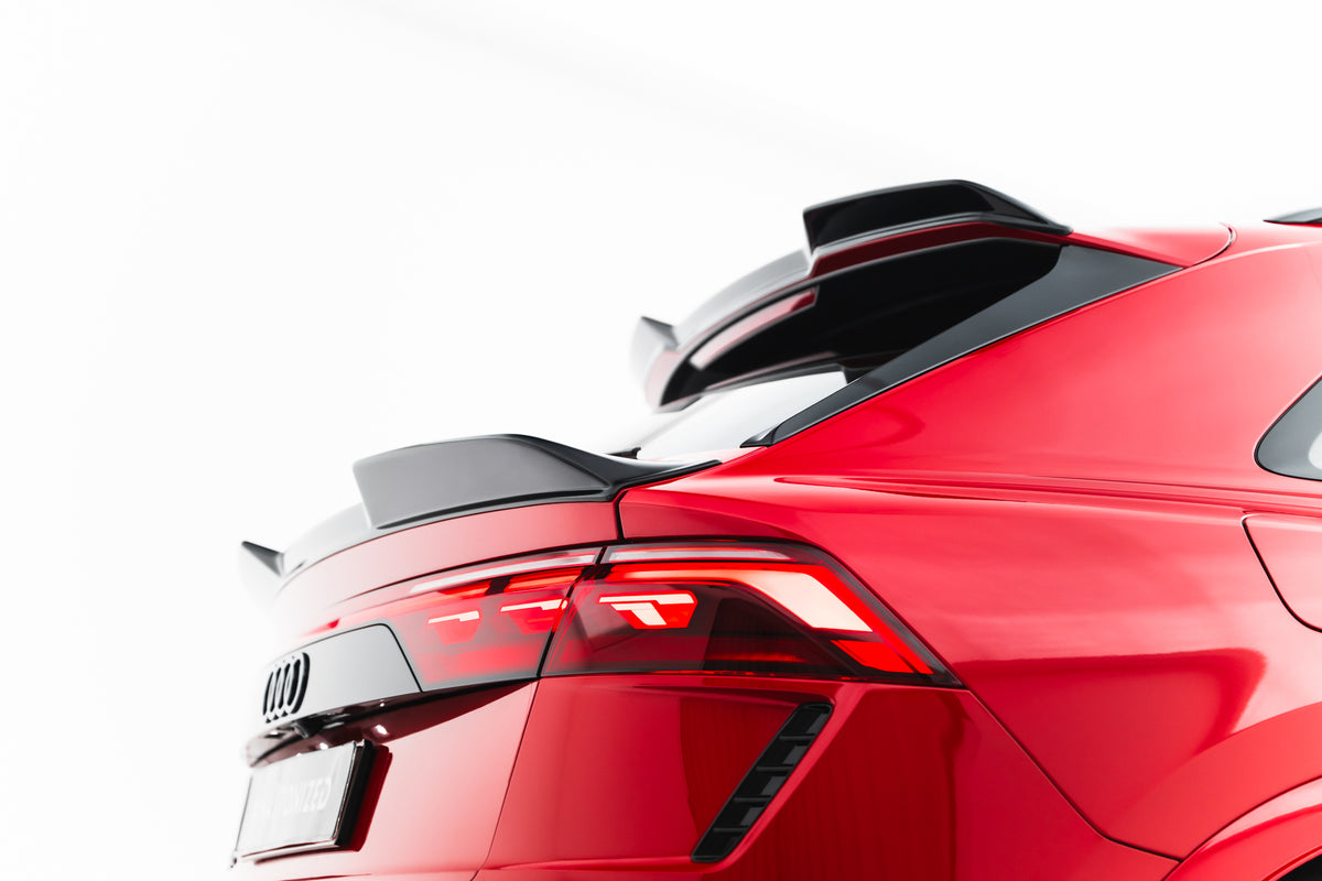3D spoiler cap i Gloss Black til Audi RSQ8 Mk1 Facelift