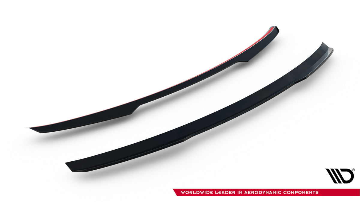 Spoiler cap i ABS gloss black til Audi RSQ8 Mk1 Facelift ovenfra