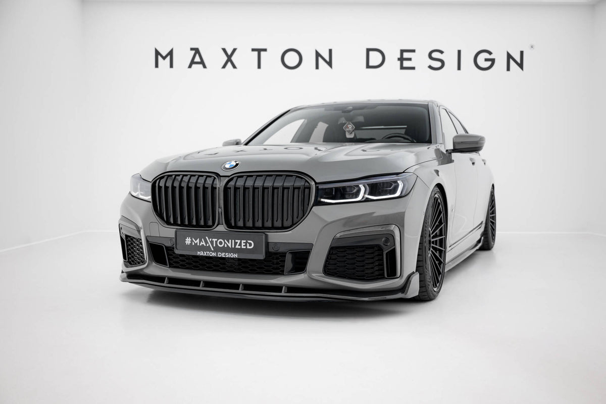 Frontsplitter i prepreg-karbonfiber til BMW 7 M-Pack G11 Facelift sett forfra
