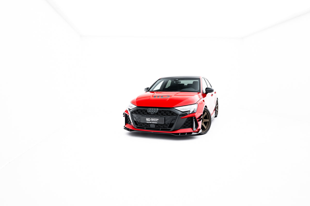 Frontsplitter i Carbon Uniform Shape-finish til Audi RS3 Sedan 8Y Facelift