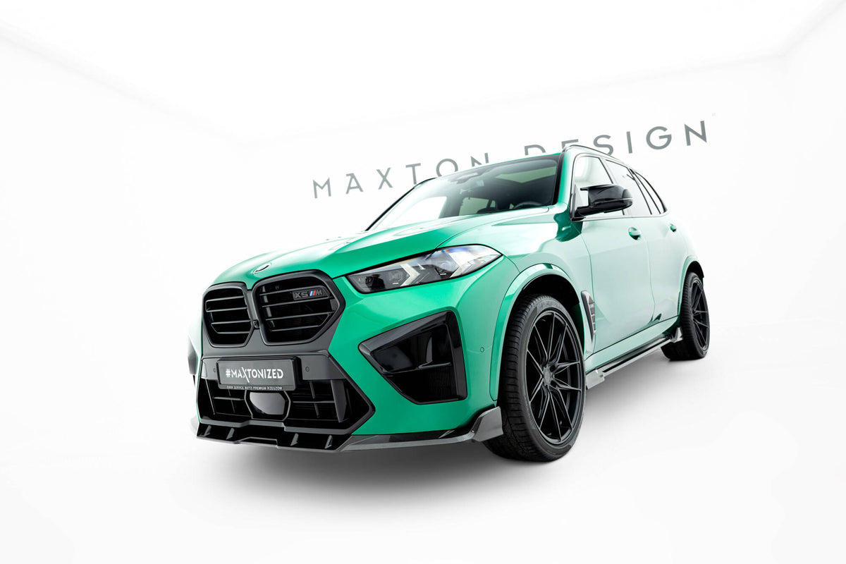 Frontsplitter i prepreg-karbon til BMW X5 M F95 Facelift sett forfra