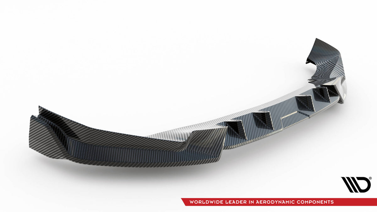 Prepreg karbon frontsplitter under frontfanger på BMW X5 G05
