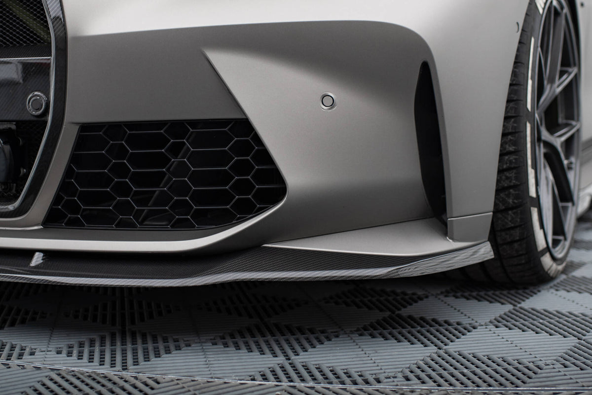 Frontsplitter for BMW M4 G82 / M3 G80 med synlige monteringshull