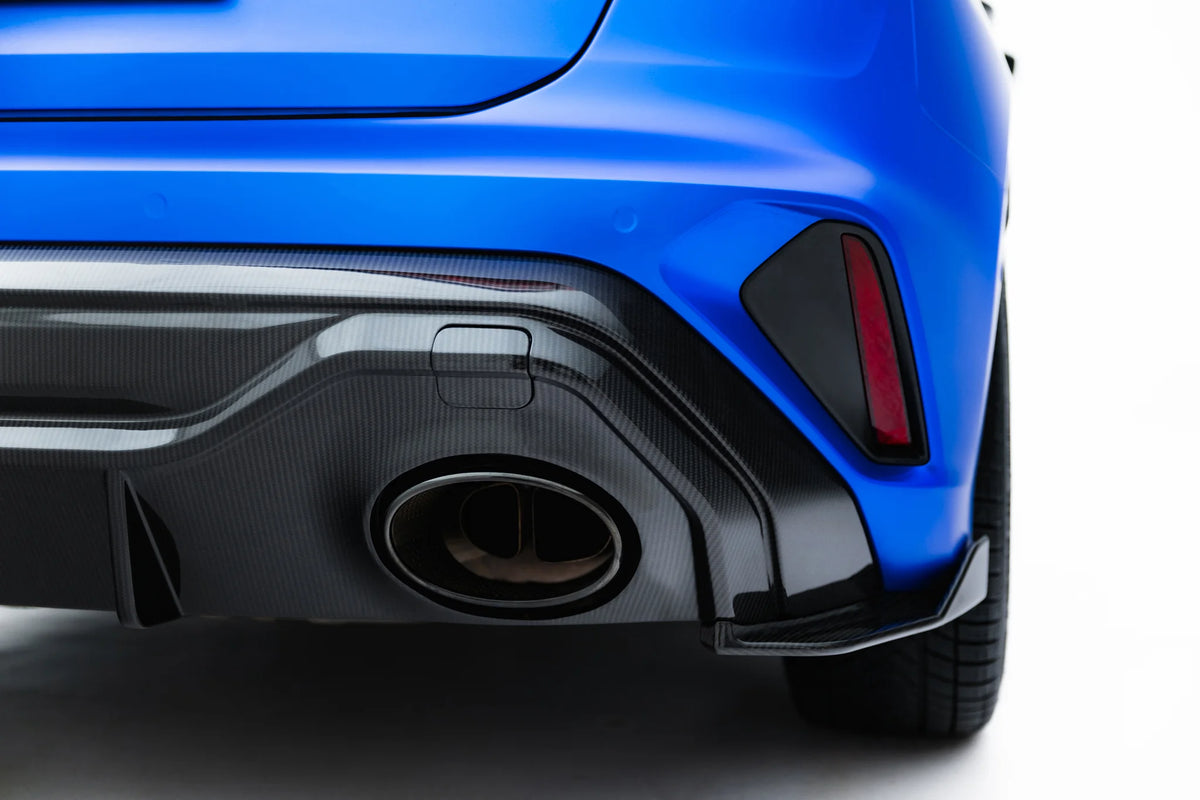 Bakre diffuser til Audi RS3 Sportback 8Y sett fra siden