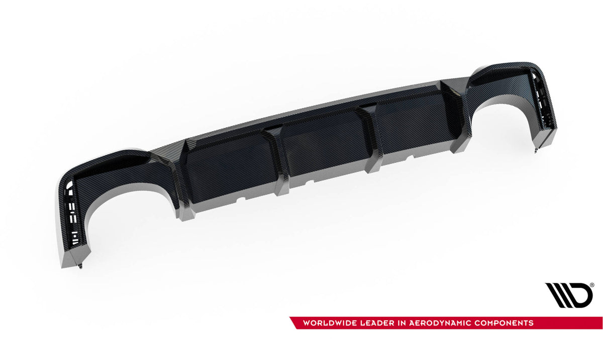 Bakre diffuser i prepreg karbonfiber for Audi RS6 C8