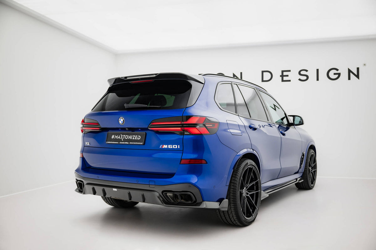 Bakdiffuser i prepreg karbonfiber for BMW X5 M-Pack G05 Facelift sett bakfra