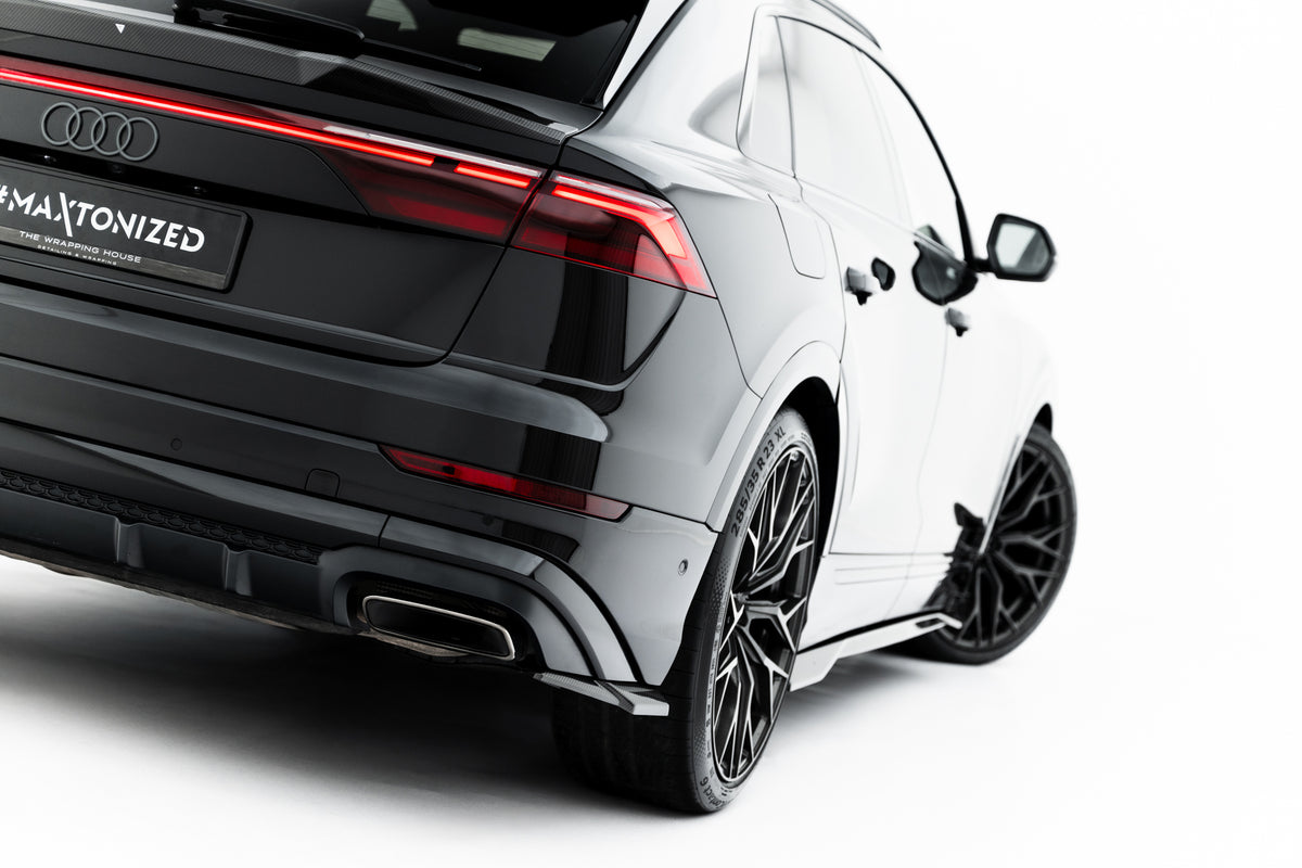 Sidesplittere Bak i karbonfiber montert på Audi SQ8 Mk1 Facelift