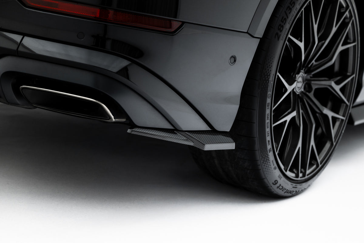 Prepreg karbonfiber sidesplittere bak på bakre støtfanger Audi Q8