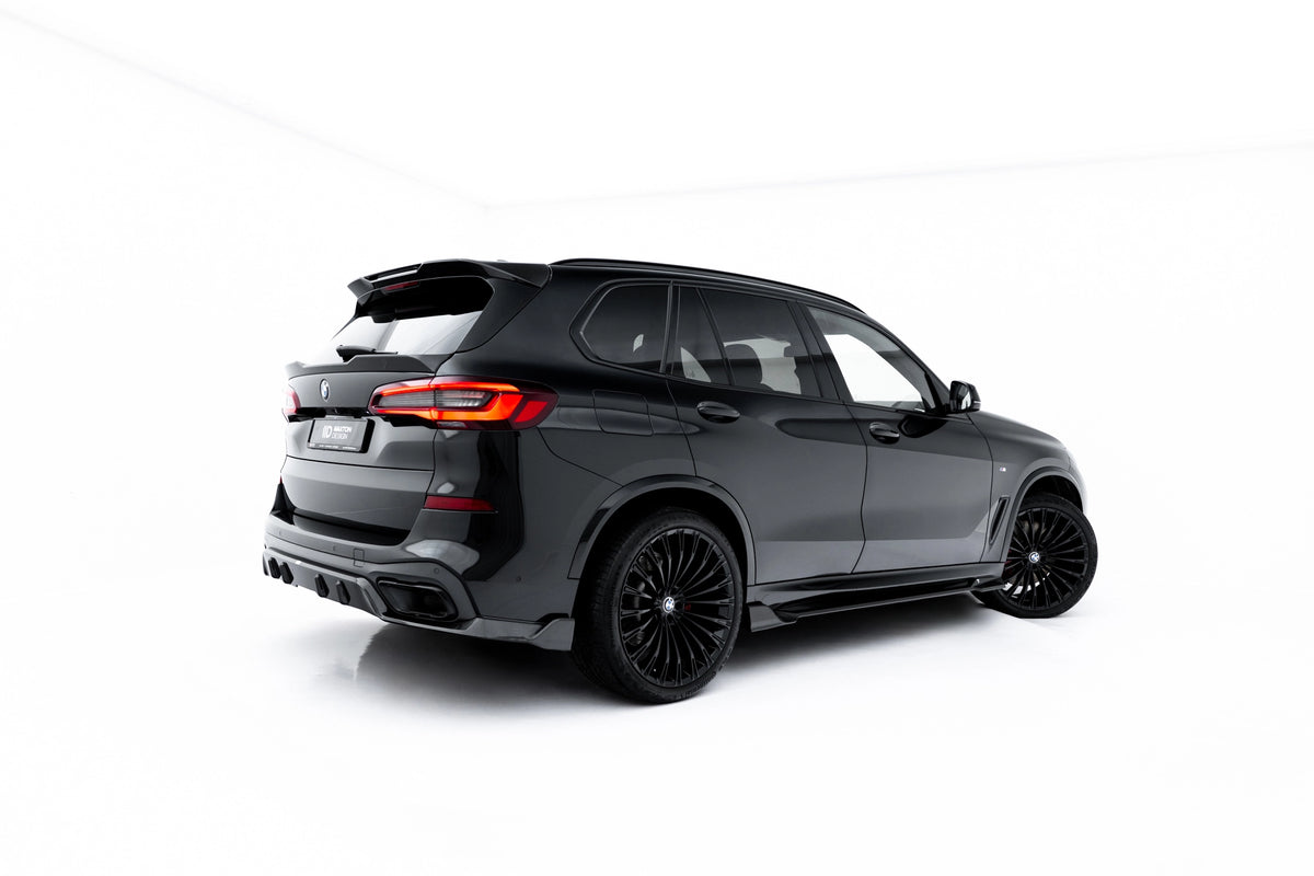 Sideskjørt i prepreg karbon til BMW X5 M-Pack G05 sett forfra