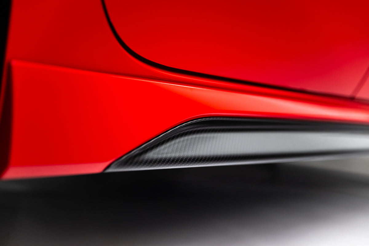Sideskjørt til Audi RS3 Sedan 8Y Facelift sett bakfra