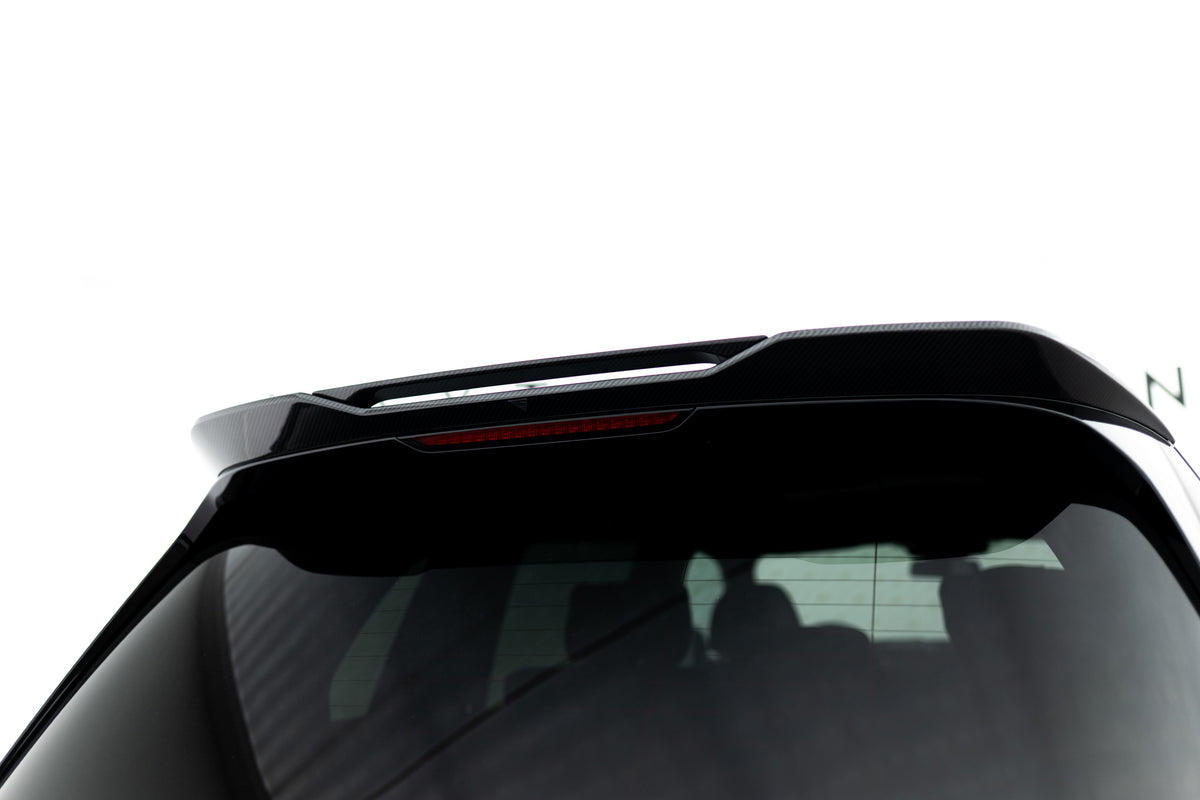 Maxton hekkspoiler i karbonfiber til BMW X7 G07 Facelift sett ovenfra
