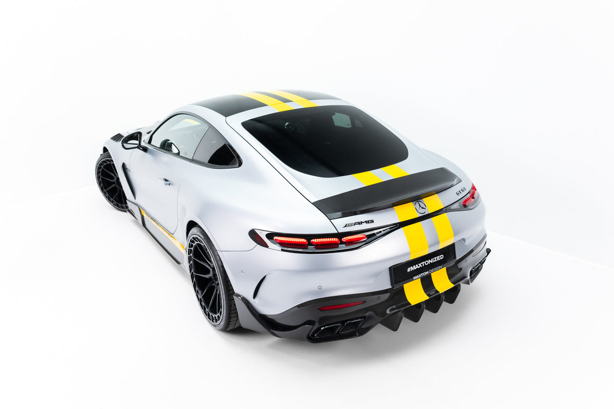 Karbon spoiler til Mercedes-AMG GT C192 sett ovenfra