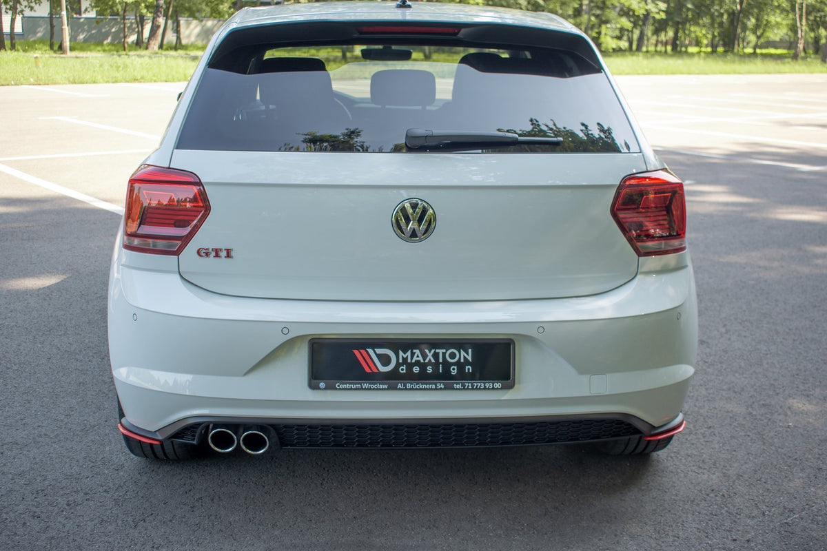 Maxton Design sideflap-sett for VW Polo GTI, venstre og høyre del ovenfra