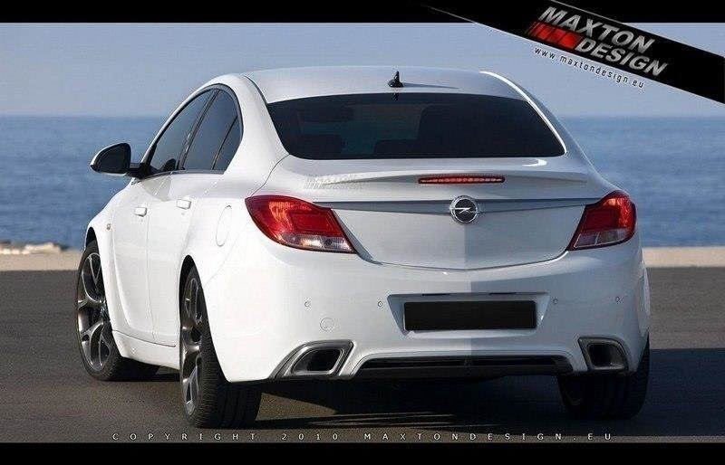 Bakspoiler i glassfiber til Opel Insignia Saloon sett ovenfra