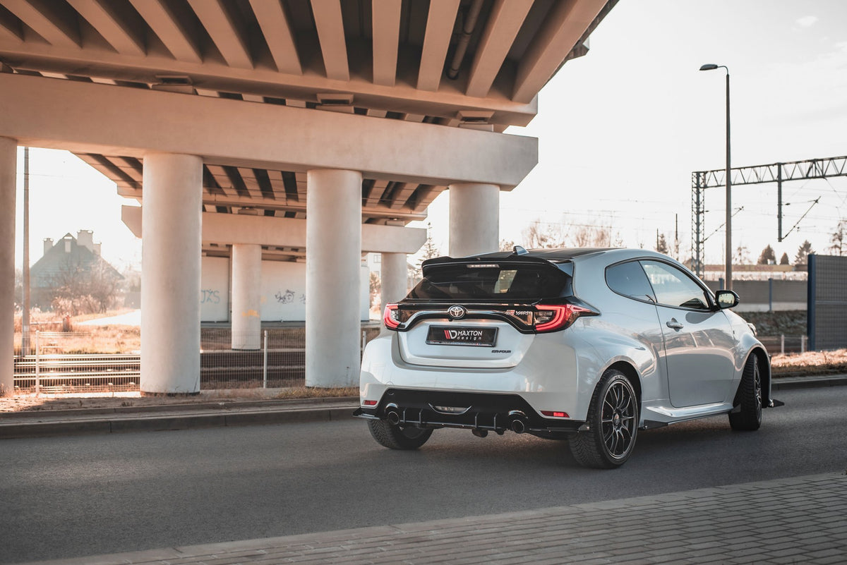 Nærbilde av 10 mm ABS-diffuser til Toyota GR Yaris Mk3