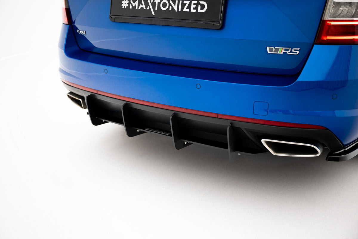 Bakdiffuser fra Maxton Design til Skoda Octavia RS MK3, sett bakfra