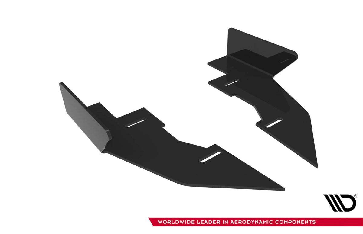 Maxton bakre sideflaps til Audi A5 F5 vist fra siden mot hvit bakgrunn