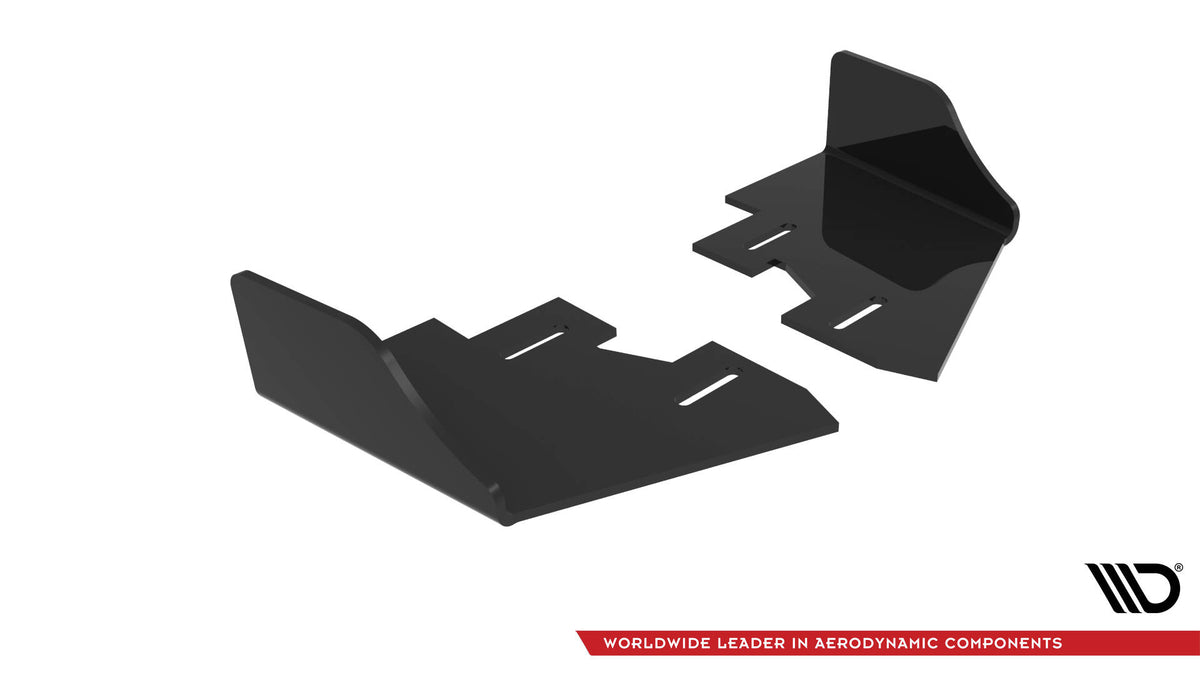 Nærbilde av Street Pro sideflap i 10 mm ABS-plast for Veloster N MK2