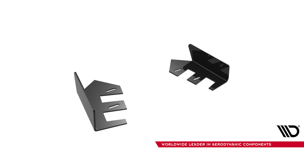 Racing Durability sideflaps for Mazda 3 MPS MK1, skrå vinkel