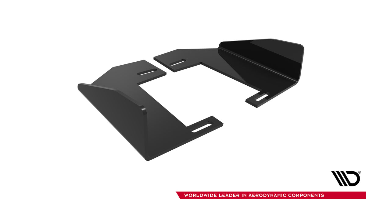 Sideflaps bak RS V.1 til BMW M135I F70 i matt svart ABS-plast, enkel montering fra Maxton