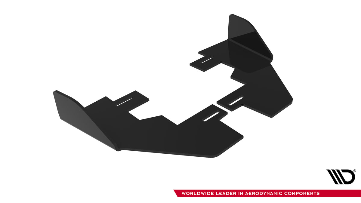 BMW F70 M-Pakke med monterte Maxton Design sideflaps bak 10mm V1 V.2 i holdbar ABS-plast
