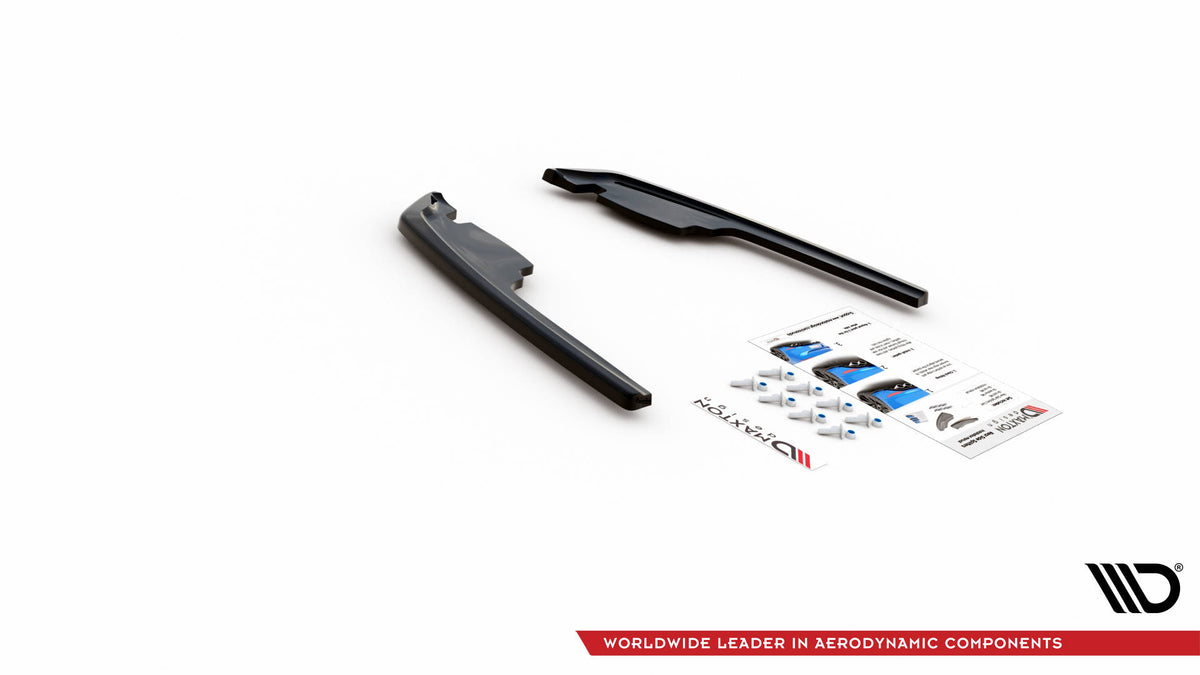 BMW M235i F44 bakre sideflaps – Maxton Design blank svart