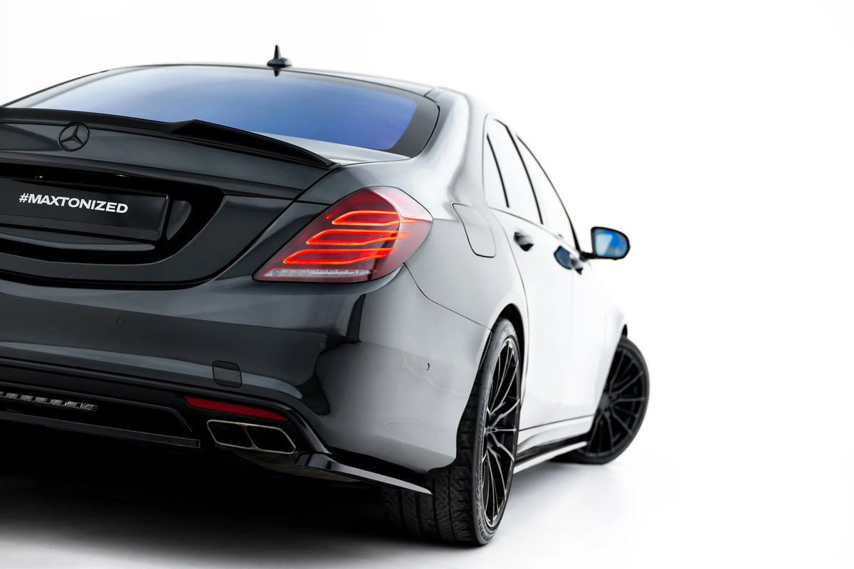Sidesplittere Bak i ABS Gloss Black til Mercedes-Benz S-Klasse W222 AMG-Line