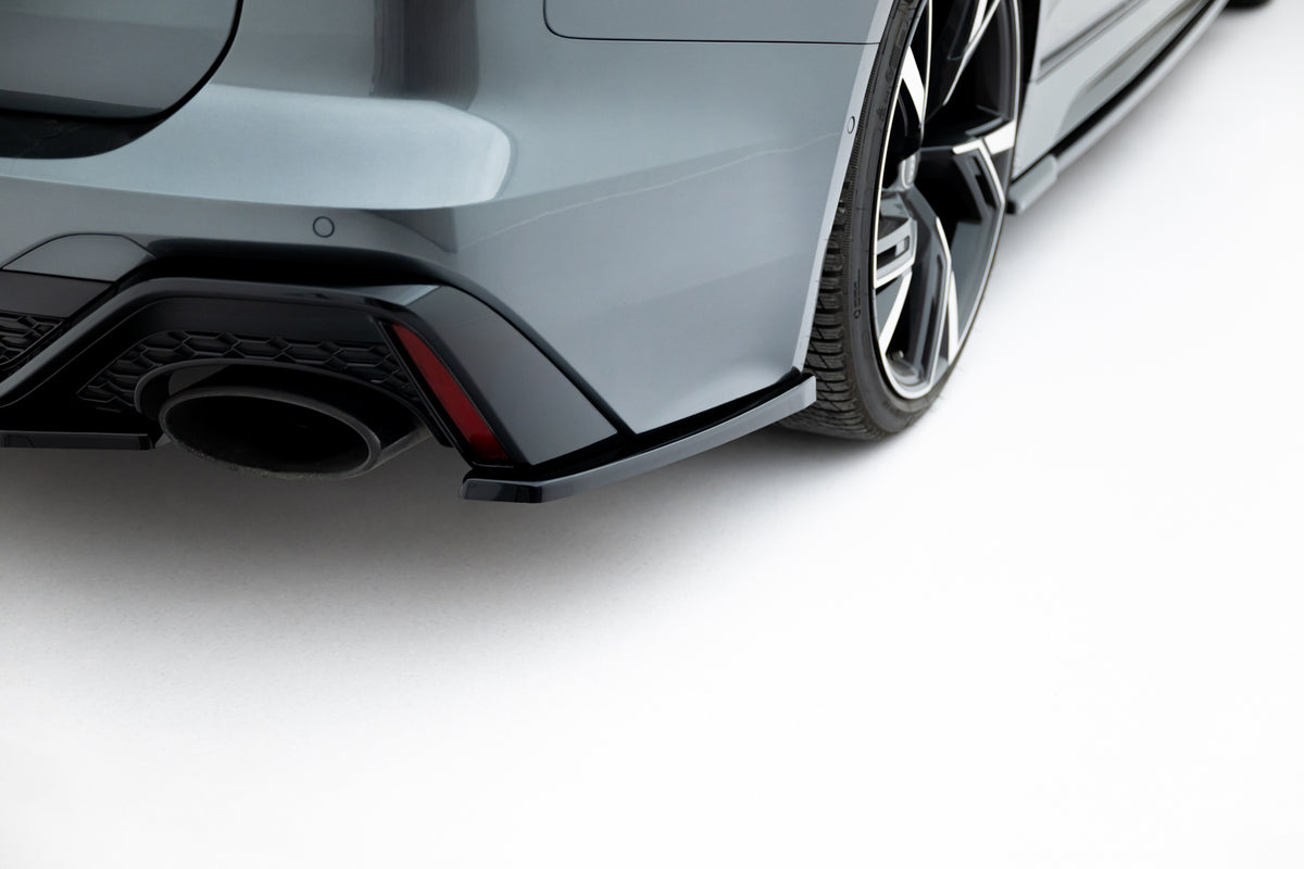 Sidesplittere bak i blank sort ABS til Audi RS6 C8