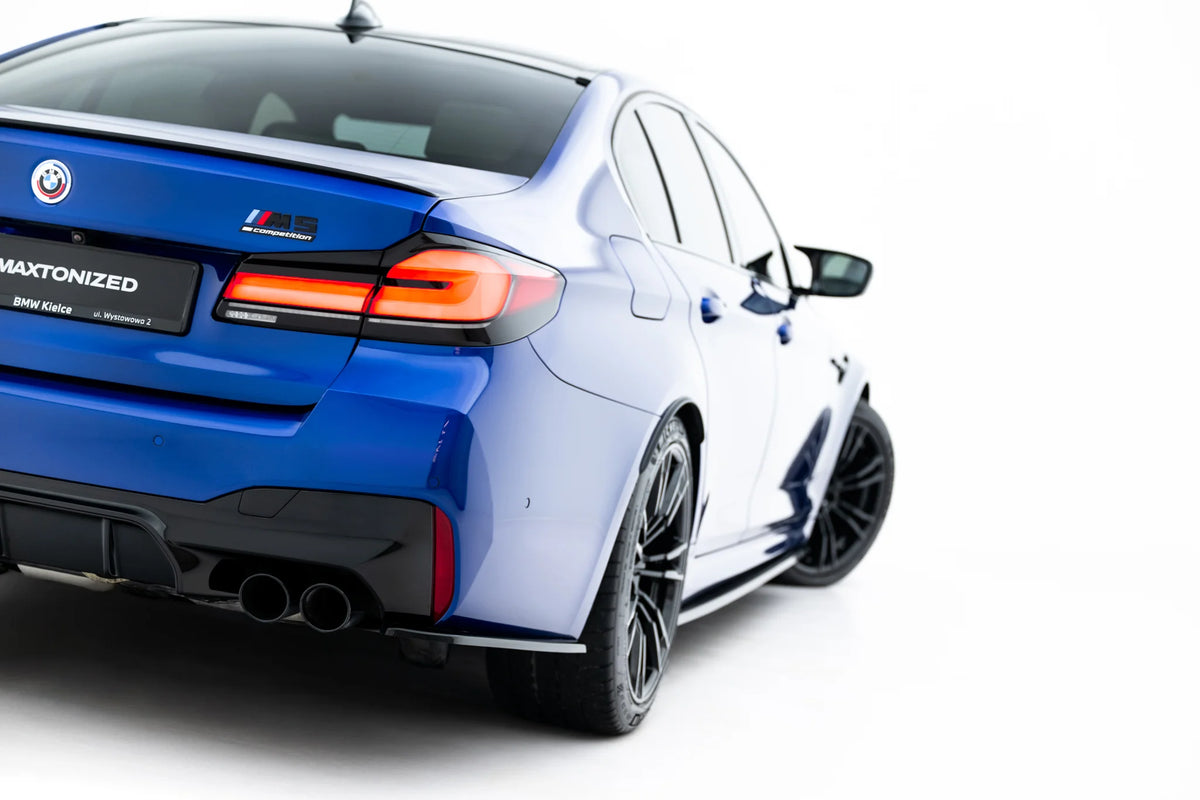 Sidesplittere bak i blank sort ABS til BMW M5 F90 Facelift
