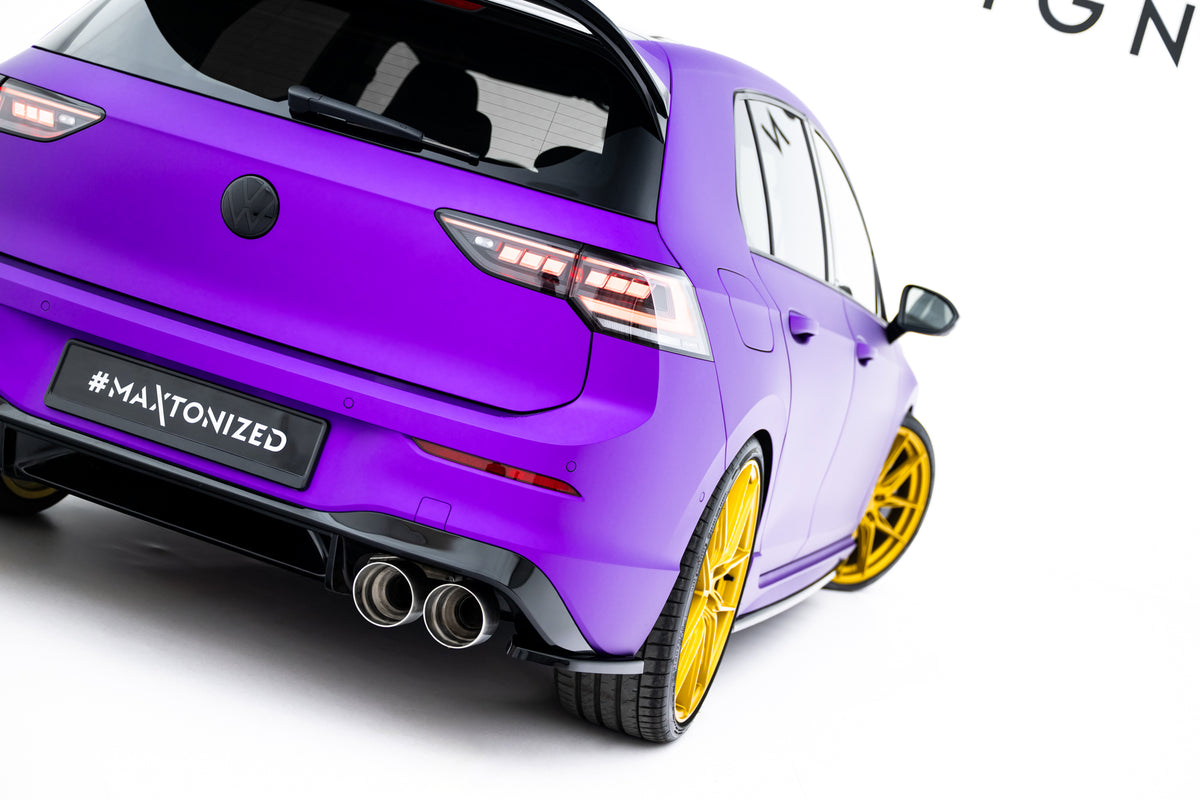 Sidesplittere Bak V.1 i blank sort ABS til Volkswagen Golf R Mk8 Facelift