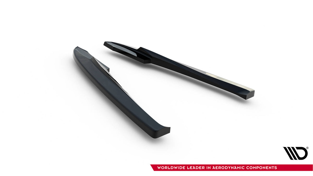 Bakre side splitter V.2 for Audi A4 B8, montert sammen med Maxton sideskjørt