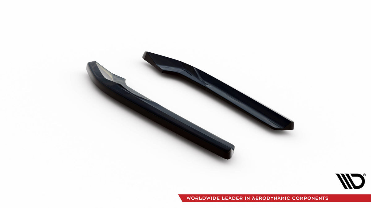 Bakre sidesplitter V.2 for Audi A4 B8 Facelift, produktbilde med begge sider