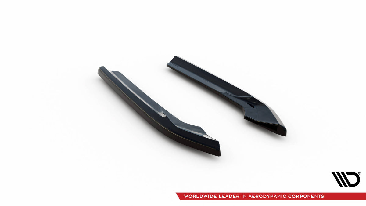 Par med bakre sideflaps til Audi A4 S-Line Avant, vist med monteringsanvisning