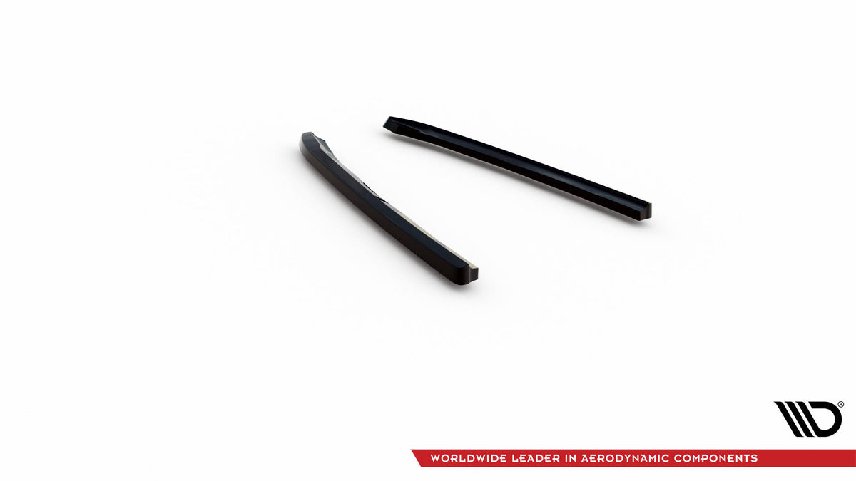 Bakre sidesplittere V.2 for Audi A6 C7 sett ovenfra med begge deler