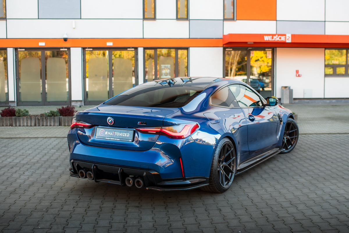 Sideflaps bak V.2 til BMW M4 G82 Facelift – nærbilde