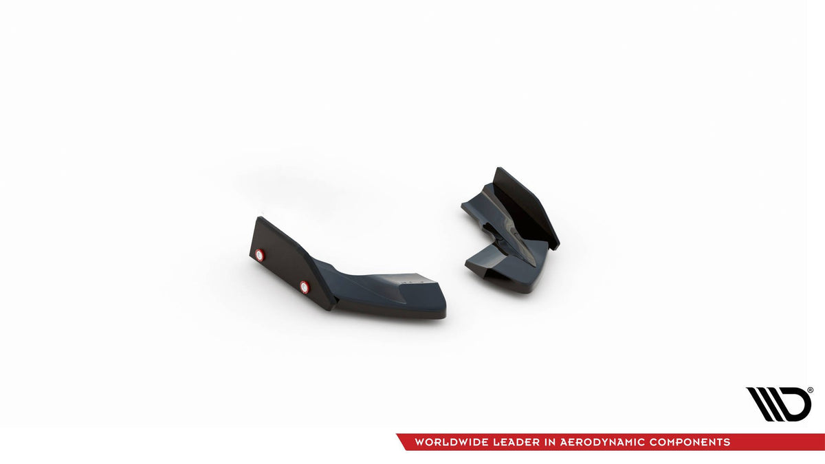Maxton Design sidesplittere bak V.2 i ABS Gloss Black for Golf R Mk8